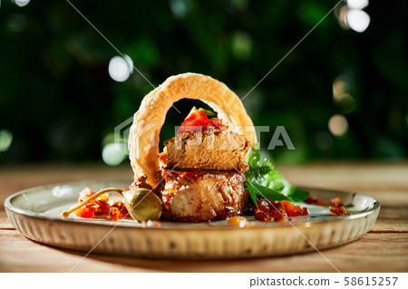 Traditional french dish foie gras. 58615257