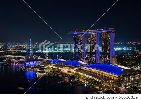 Singapore City Night View Singapore City Night View 58616819