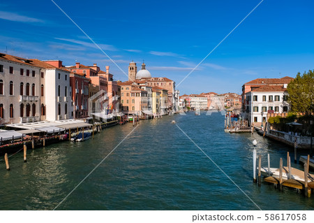 Venice Grand Canal and cityscape from Scalzi Bridge 58617058