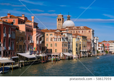 Venice Grand Canal and cityscape from Scalzi Bridge 58617059