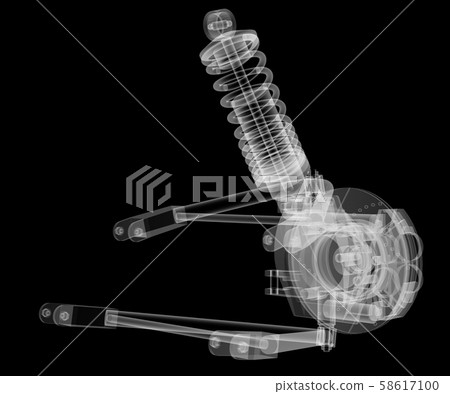X-ray Car suspension and brake disk X-ray Car suspension and brake disk 58617100