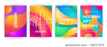 Abstract background set Fluid Geometric design with liquids and shapes. Trendy vector for templates Abstract background set Fluid Geometric design with liquids and shapes. Trendy vector for templates 58617854