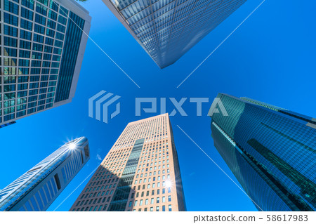 Tokyo cityscape in Japan Shiodome · Skyscraper 58617983