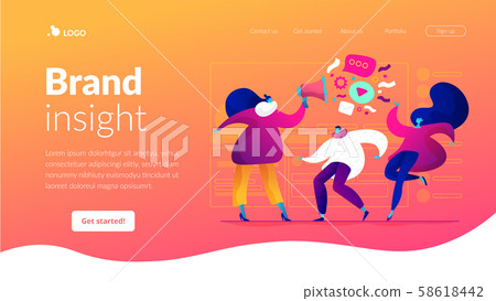 Target group landing page template. 58618442