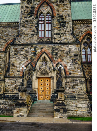 Details of ancient building in Ottawa, Canada 58618828
