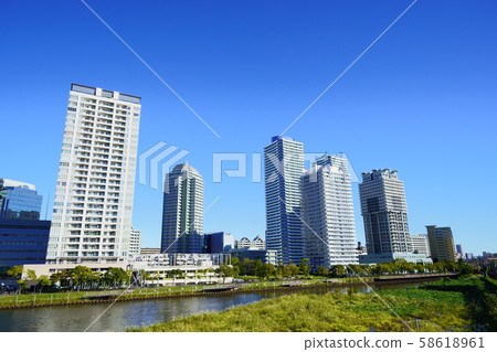 城市景觀橫濱港口 城市景觀橫濱港口 58618961