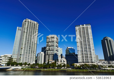 城市景觀橫濱港口 城市景觀橫濱港口 58618963