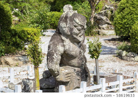 Mikaji Temple Nioh的雕像 58619633