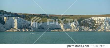 View at white cliffs of Dover, grass, trees and View at white cliffs of Dover, grass, trees and 58619950