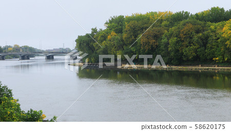Red River scene in Winnipeg, Manitoba Red River scene in Winnipeg, Manitoba 58620175