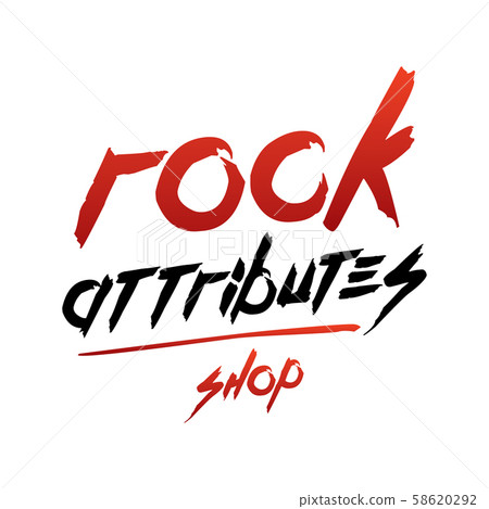 Vector logo for rock shop paraphernalia and Vector logo for rock shop paraphernalia and 58620292