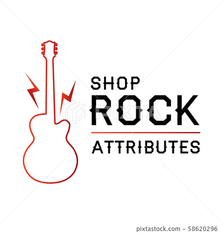 Vector logo for rock shop paraphernalia and 58620296
