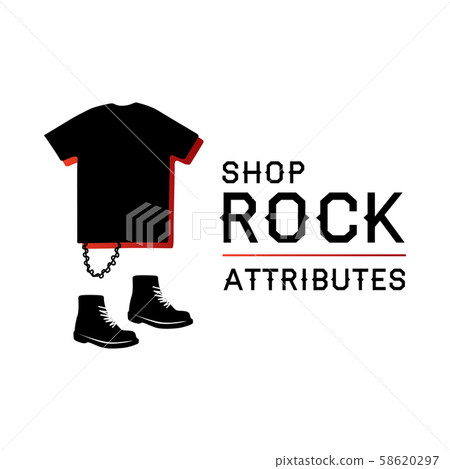 Vector logo for rock shop paraphernalia and 58620297