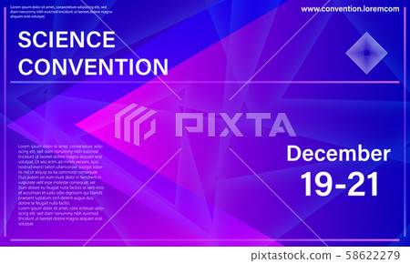 Conference design template. Business background. 58622279