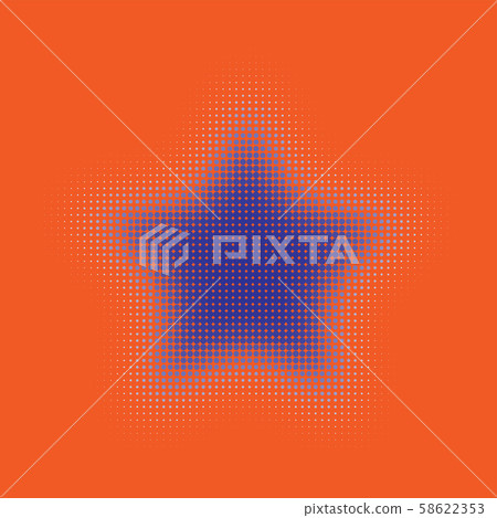 Halftone Star Vector illustration eps 10 58622353