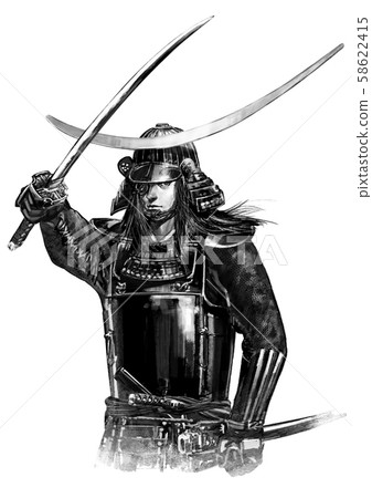 Sengoku Busho Masamune Date_02 Monochrome 58622415