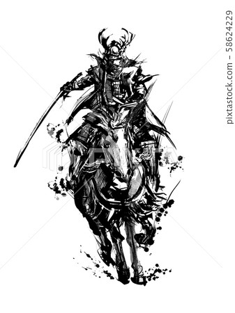 Sengoku warlord Equestrian warrior _01 Monochrome Sengoku warlord Equestrian warrior _01 Monochrome 58624229