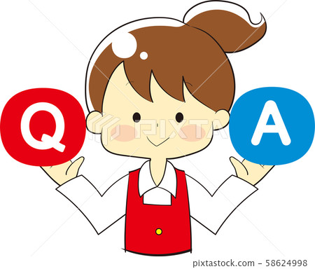 q&a, girl, girls - Stock Illustration [58624998] - PIXTA