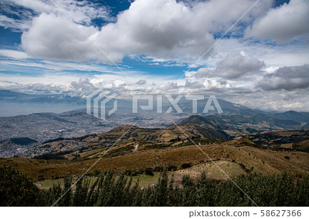 Quito from the Pichincha volcano Quito from the Pichincha volcano 58627366