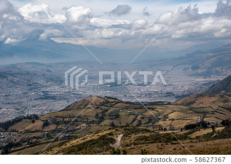 Quito from the Pichincha volcano 58627367