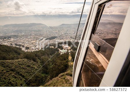 Skyline of Quito from the teleferico 58627372
