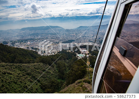 Skyline of Quito from the teleferico 58627373