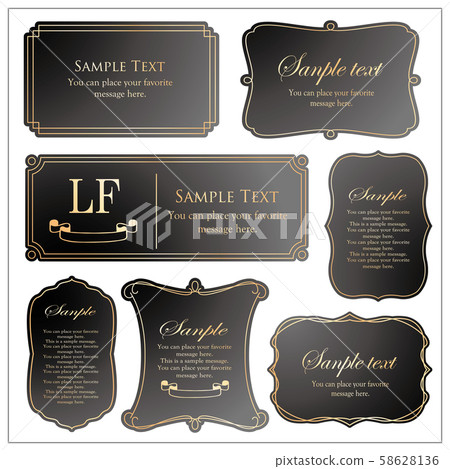Stylish frame design template - Stock Illustration [58628136] - PIXTA