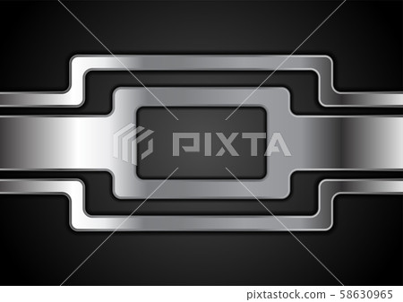 Silver metallic abstract technology background Silver metallic abstract technology background 58630965