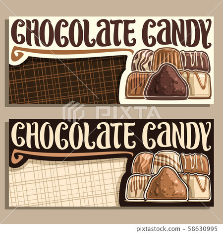 Vector banners for Chocolate Candy Vector banners for Chocolate Candy 58630995