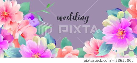 Elegant beautiful watercolor hand painted rose flower Elegant beautiful watercolor hand painted rose flower 58633063