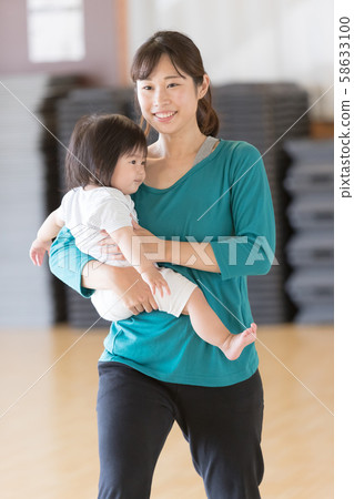 mother and child, baby, infant 58633100