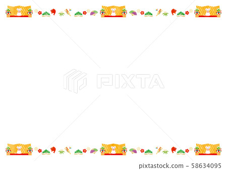 Frame material-New Year (child year) 2 tech Frame material-New Year (child year) 2 tech 58634095