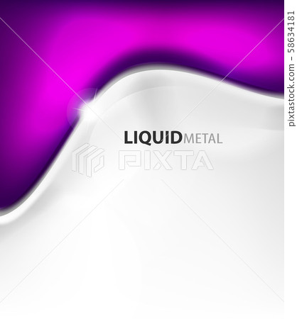Flowing liquid metal background design 58634181