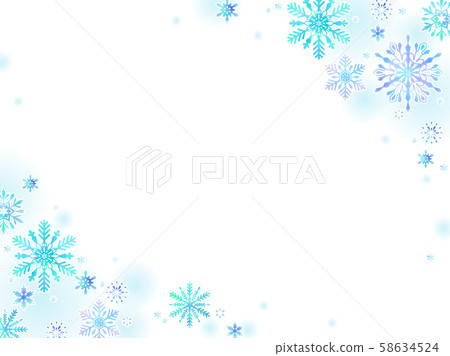Snowy illustration card 58634524