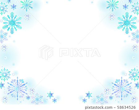 Snowy illustration card Snowy illustration card 58634526