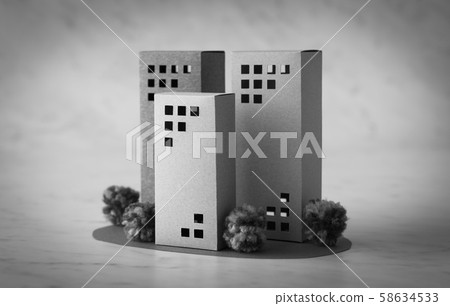 Real estate building high-rise apartment office 58634533