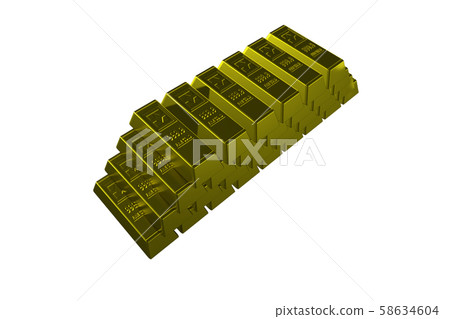 Gold bullion image (jackpot, wealth, rich, etc./transparent material) Gold bullion image (jackpot, wealth, rich, etc./transparent material) 58634604