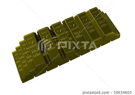 Gold bullion image (jackpot, wealth, rich, etc./transparent material) Gold bullion image (jackpot, wealth, rich, etc./transparent material) 58634605