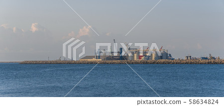 Industrial port of Constanta, Romania 58634824