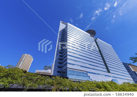 Meguro River Landscape Arco Tower and Meguro Gajoen 58634940