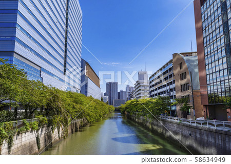 Meguro River Landscape Arco Tower and Meguro Gajoen Meguro River Landscape Arco Tower and Meguro Gajoen 58634949