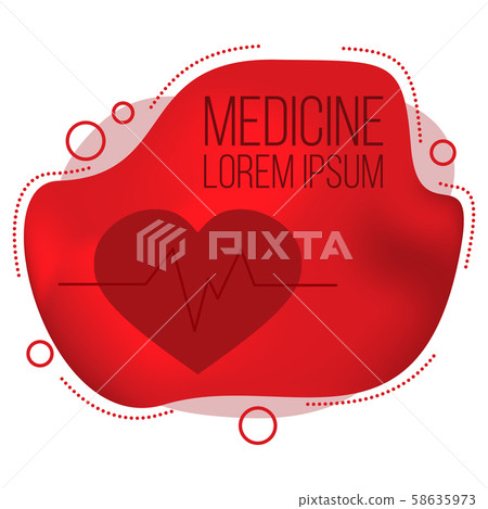 Modern medicine banner. Vector health care card concept for design 58635973