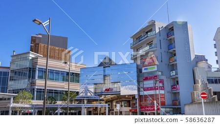 Scenery in front of Musashikoyama Station 58636287