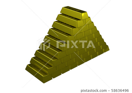 Gold bullion image (jackpot, wealth, rich, etc./transparent material) Gold bullion image (jackpot, wealth, rich, etc./transparent material) 58636496