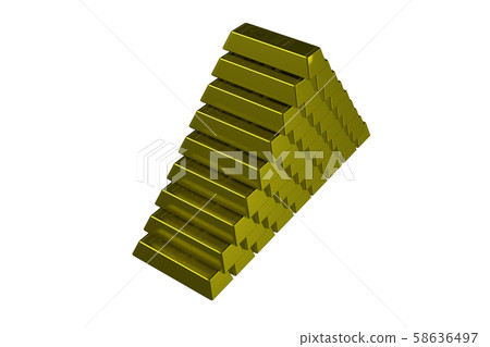 Gold bullion image (jackpot, wealth, rich, etc./transparent material) Gold bullion image (jackpot, wealth, rich, etc./transparent material) 58636497