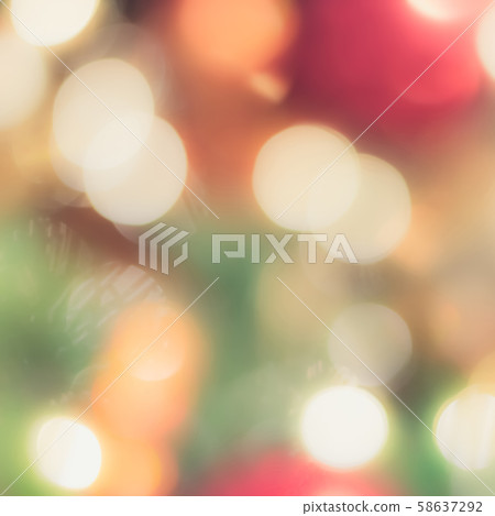 Blur abstract background merry christmas party celebration x'mas tree night light bokeh 58637292