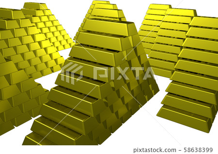 Gold bullion image (jackpot, wealth, rich, etc./transparent material) Gold bullion image (jackpot, wealth, rich, etc./transparent material) 58638399