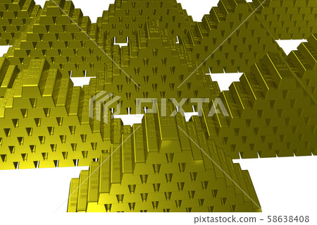 Gold bullion image (jackpot, wealth, rich, etc./transparent material) Gold bullion image (jackpot, wealth, rich, etc./transparent material) 58638408
