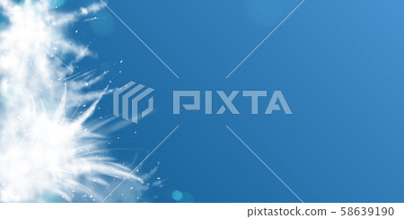 Snow powder white explosion empty banner, poster Snow powder white explosion empty banner, poster 58639190