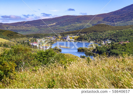 [長野]從桐谷高原看到的白羽湖 58640657